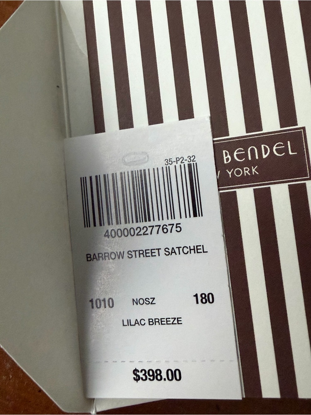 Henri Bendel Barrow Street Leather Satchel in Lilac Breeze - Picture 7 of 7